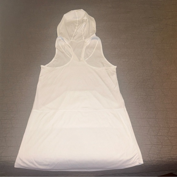 Nike Swim Women's Hooded Dress Cover-Up White Medium Pool Lightweight - Picture 2 of 3